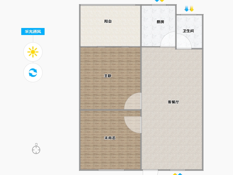 广东省-深圳市-红岗花园-78.00-户型库-采光通风