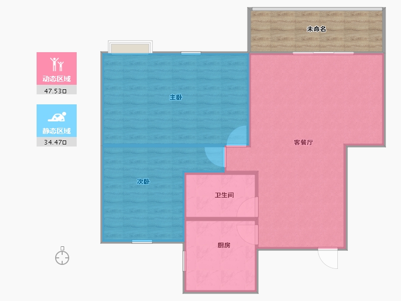 广东省-深圳市-新时速嘉园-84.00-户型库-动静分区