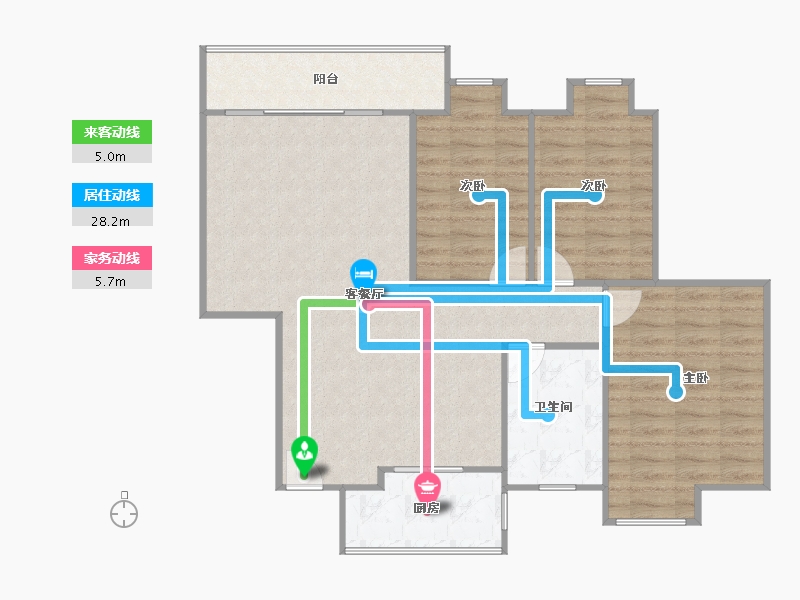 广东省-深圳市-新时速嘉园-83.01-户型库-动静线