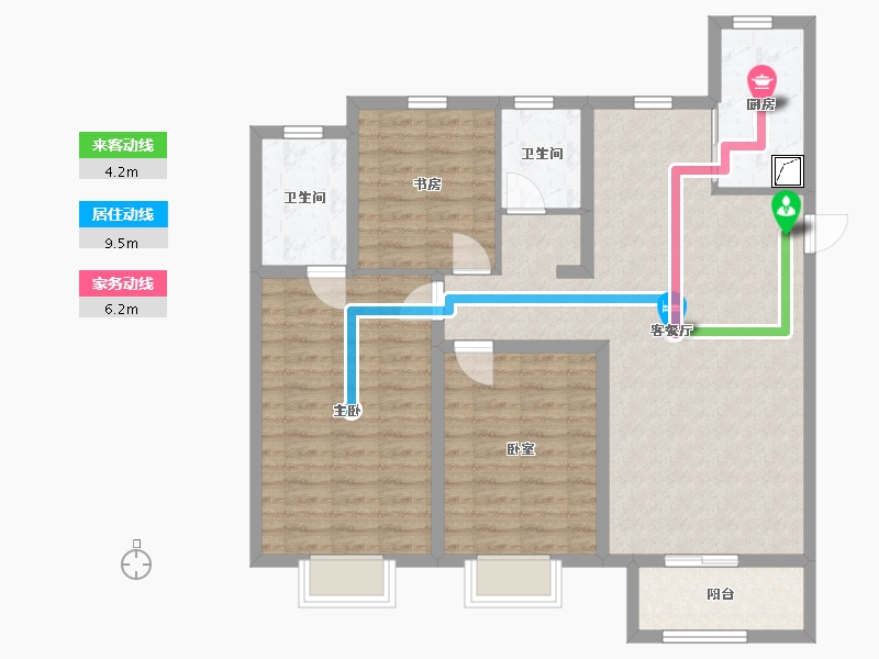 山东省-济南市-中新・锦绣天地-100.00-户型库-动静线