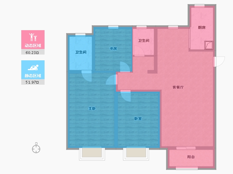 山东省-济南市-中新・锦绣天地-100.00-户型库-动静分区