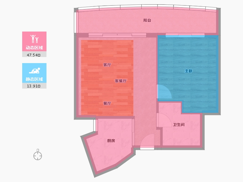 海南省-三亚市-珠江俪豪-55.99-户型库-动静分区