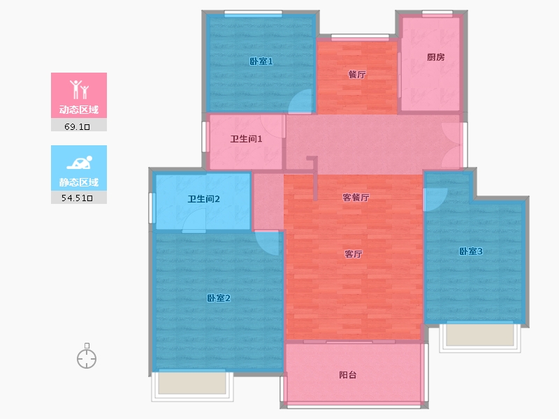 上海-上海市-尼德兰花园-114.19-户型库-动静分区