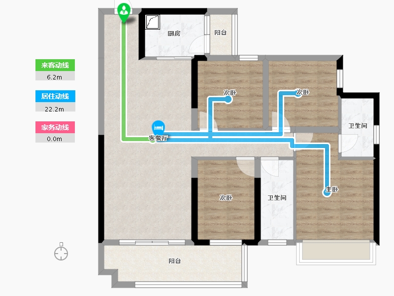 广东省-韶关市-青云府-103.60-户型库-动静线