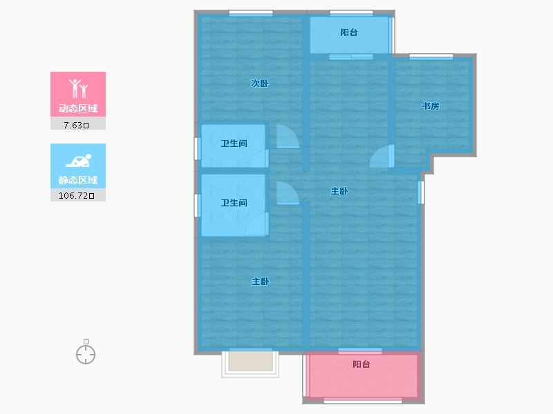 河南省-鹤壁市-锦绣公馆-102.79-户型库-动静分区