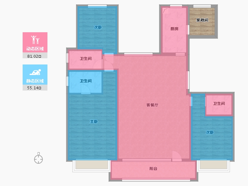 河北省-邢台市-邢台壹号院-167.00-户型库-动静分区