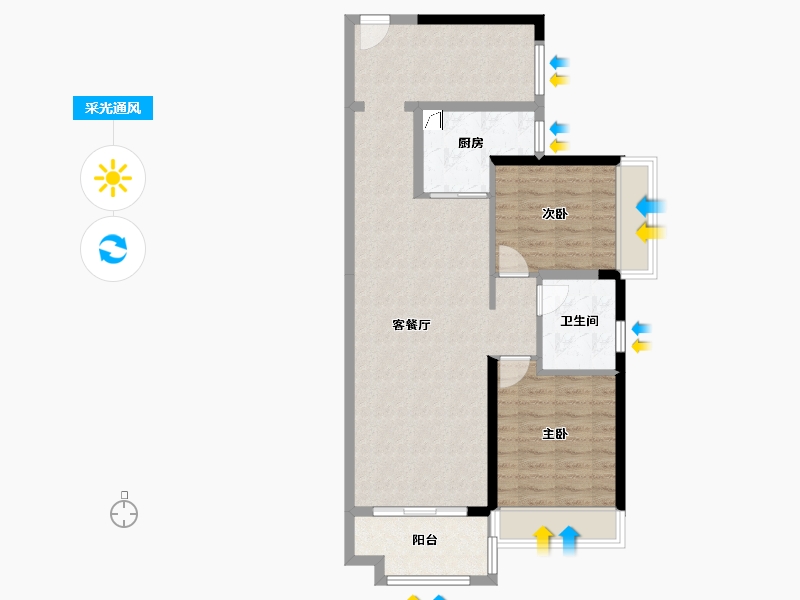 广东省-阳江市-美的大观-88.00-户型库-采光通风