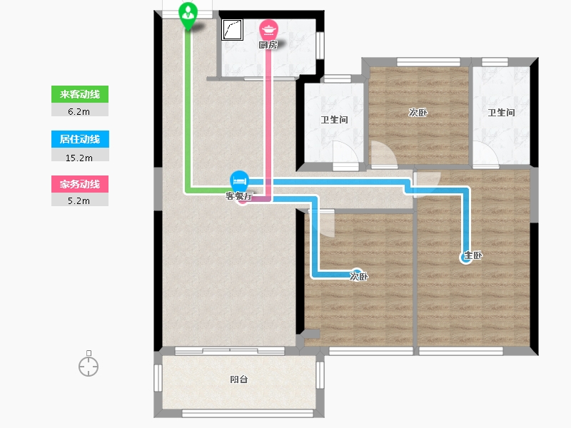 江西省-南昌市-新建城-110.00-户型库-动静线