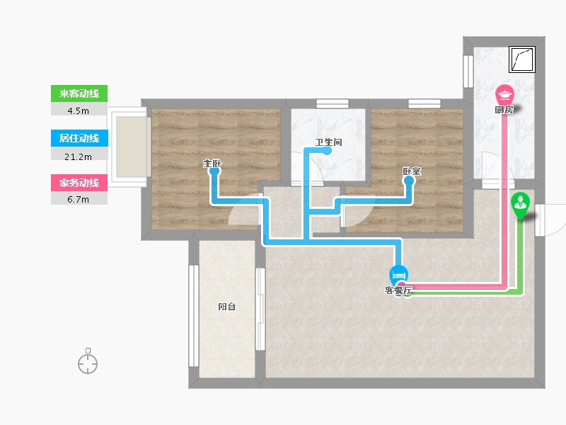 湖北省-武汉市-万科澄园-64.00-户型库-动静线