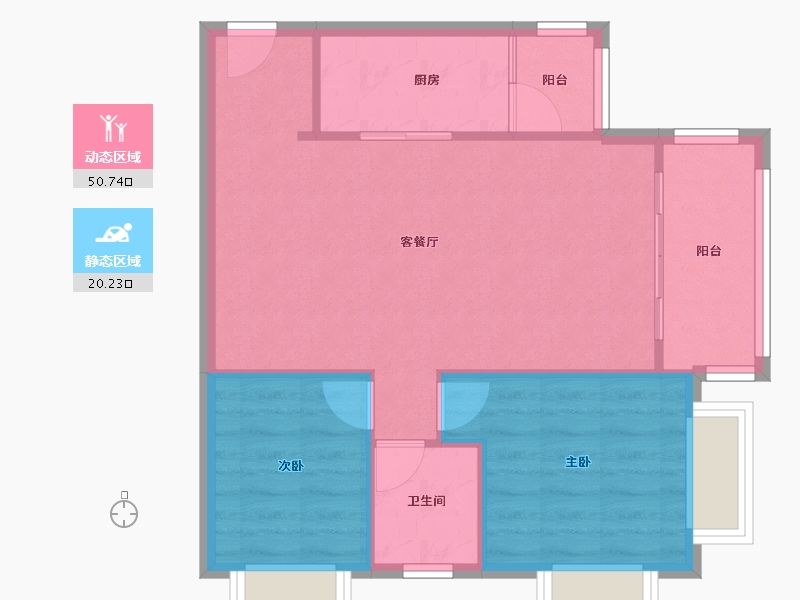 广东省-广州市-白云尚城-62.00-户型库-动静分区