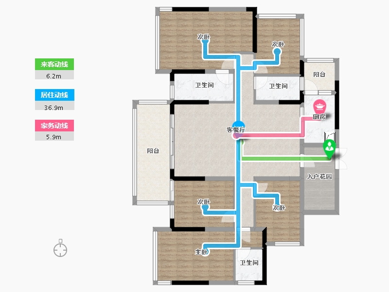 广西壮族自治区-百色市-中讯世纪城-156.00-户型库-动静线