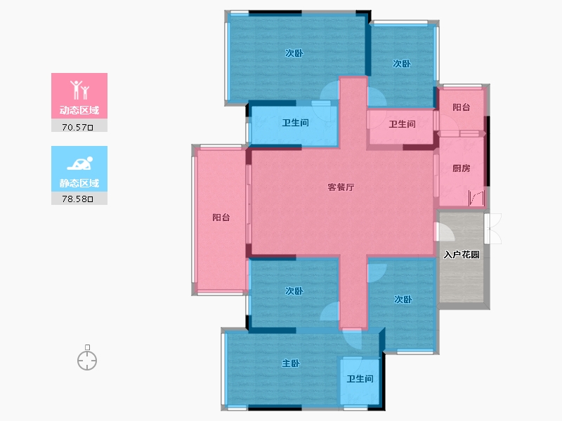 广西壮族自治区-百色市-中讯世纪城-156.00-户型库-动静分区