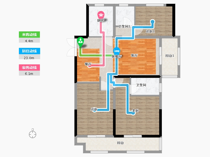 江苏省-连云港市-泰达-120.00-户型库-动静线