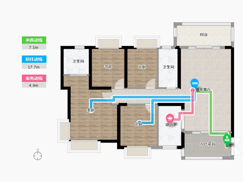 广东省-珠海市-岭秀城-119.00-户型库-动静线