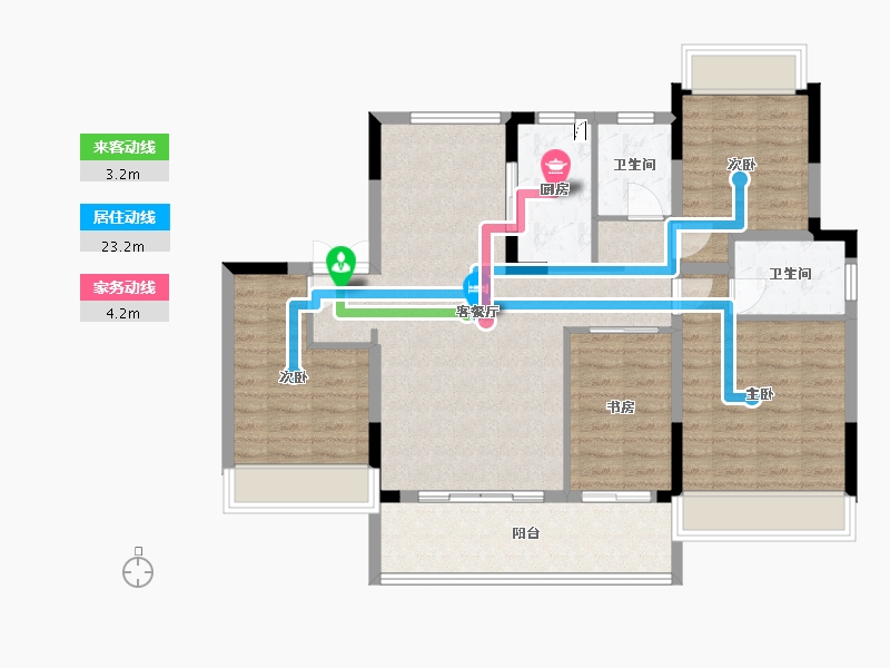 安徽省-六安市-文宸悦府-110.00-户型库-动静线