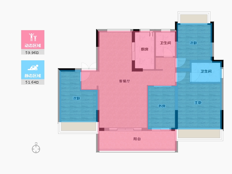 安徽省-六安市-文宸悦府-110.00-户型库-动静分区