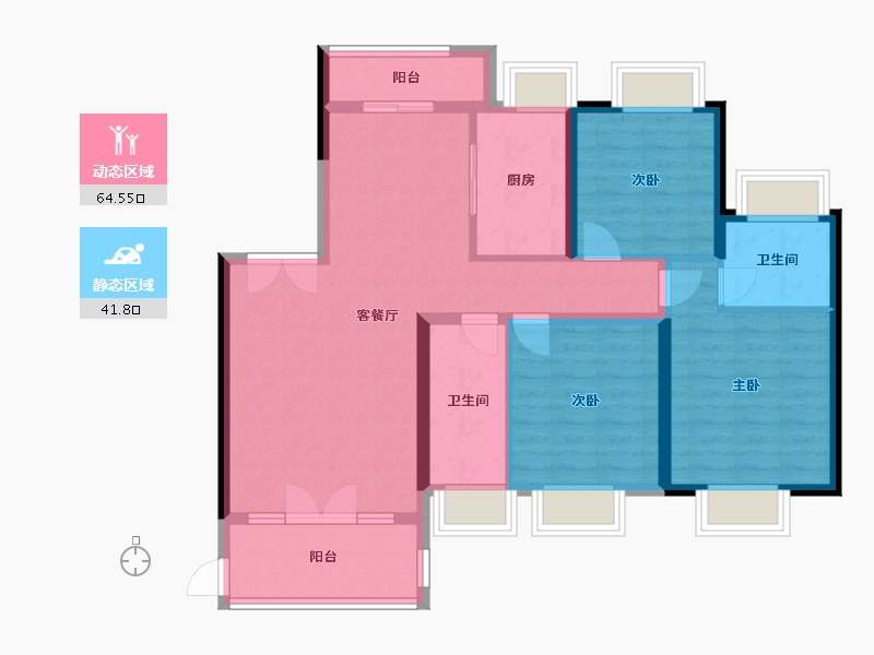 江西省-萍乡市-翠湖花园-129.00-户型库-动静分区