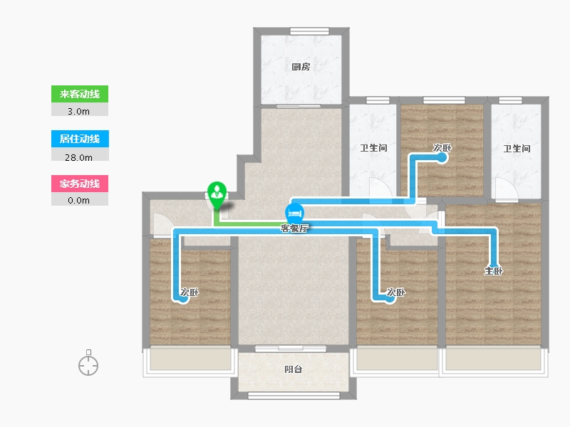 江苏省-苏州市-科技城金茂府-108.00-户型库-动静线