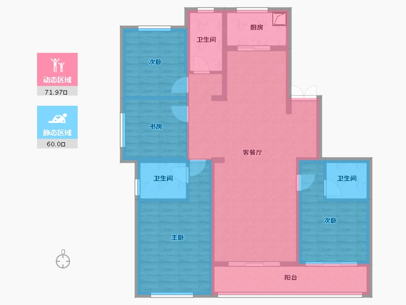 浙江省-温州市-霞-126.52-户型库-动静分区