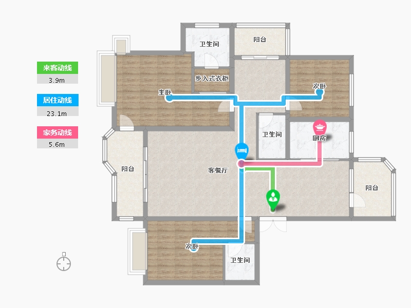 河北省-石家庄市-荣盛华府-150.00-户型库-动静线