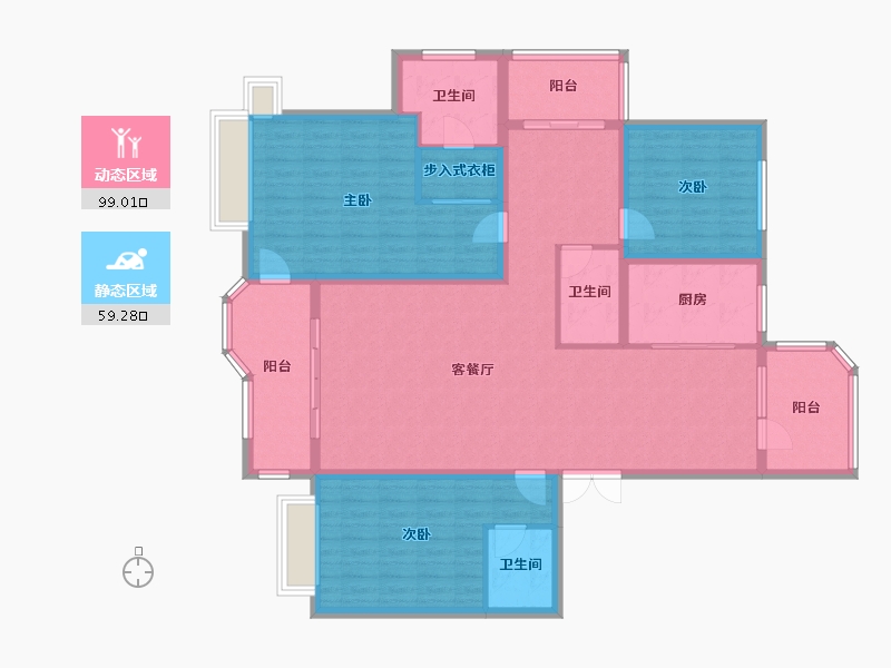 河北省-石家庄市-荣盛华府-150.00-户型库-动静分区