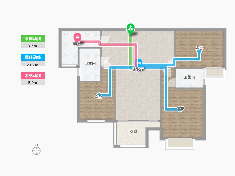 河南省-南阳市-书香水岸-100.00-户型库-动静线