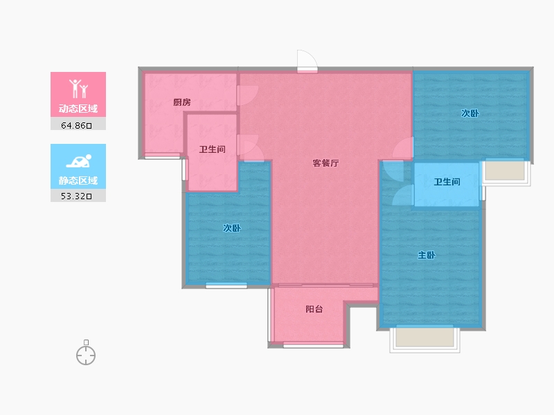 河南省-南阳市-书香水岸-100.00-户型库-动静分区