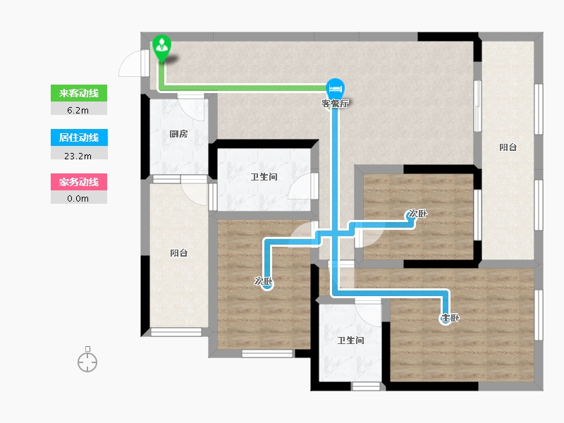 四川省-广元市-长虹天汇城-98.77-户型库-动静线