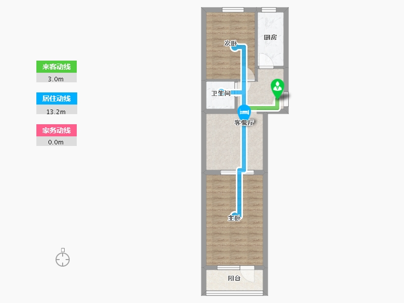 北京-北京市-管庄小区-56.00-户型库-动静线