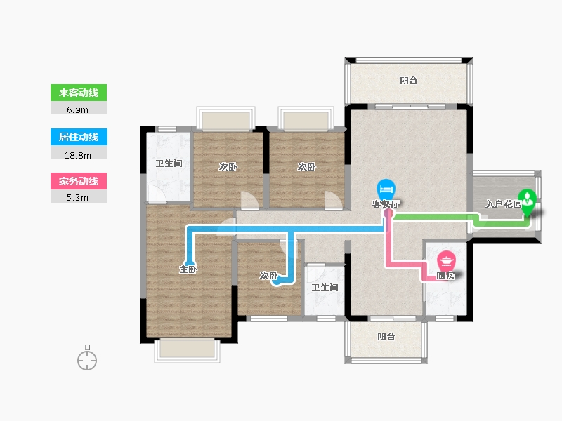 广西壮族自治区-来宾市-金色时代-135.56-户型库-动静线