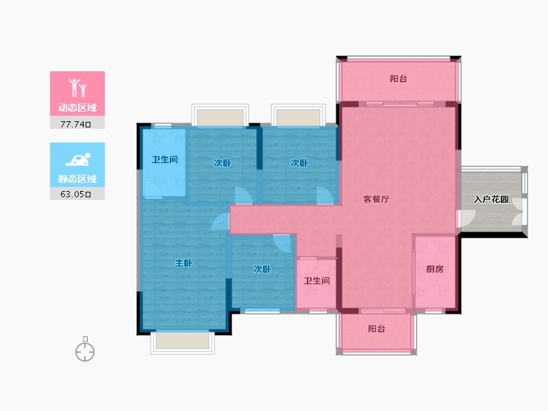 广西壮族自治区-来宾市-金色时代-135.56-户型库-动静分区