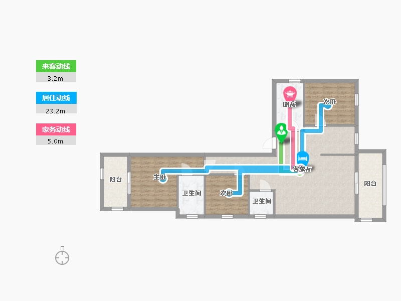 福建省-福州市-金辉珑岳花园一区-97.48-户型库-动静线