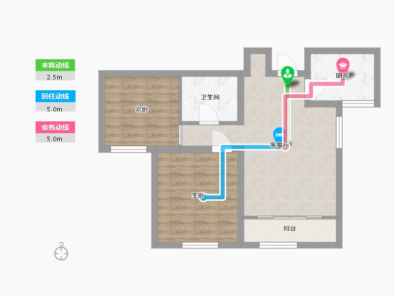 河北省-保定市-双泰城-60.00-户型库-动静线