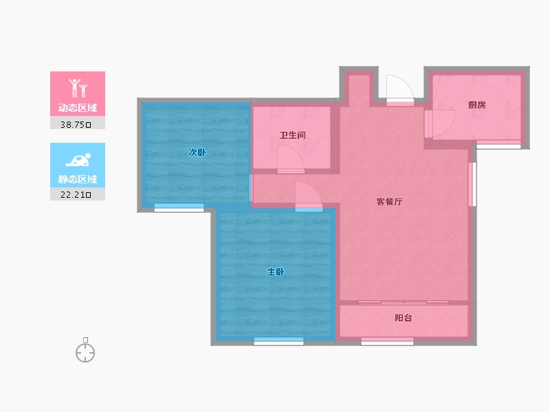 河北省-保定市-双泰城-60.00-户型库-动静分区