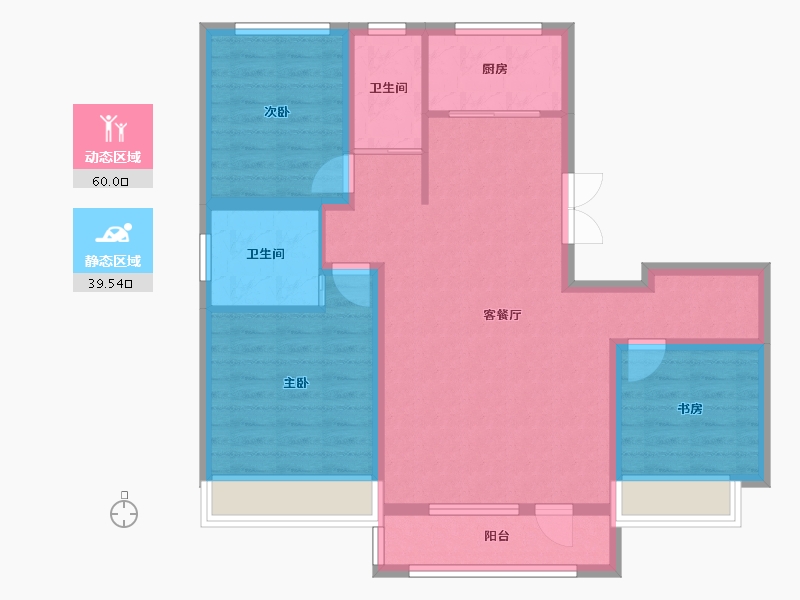 吉林省-松原市-新华府-126.00-户型库-动静分区