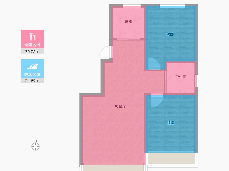 吉林省-松原市-新华府-87.00-户型库-动静分区