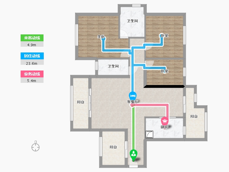 湖南省-常德市-ziyuhuafu-110.00-户型库-动静线