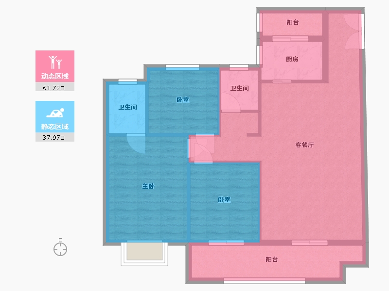 河南省-焦作市-征云美好生活家园-105.00-户型库-动静分区