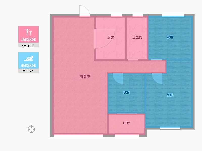 山东省-滨州市-学府名著-91.25-户型库-动静分区