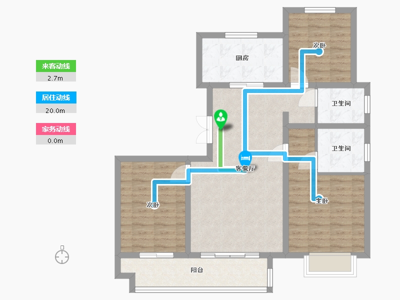 山东省-菏泽市-壹号院-98.00-户型库-动静线