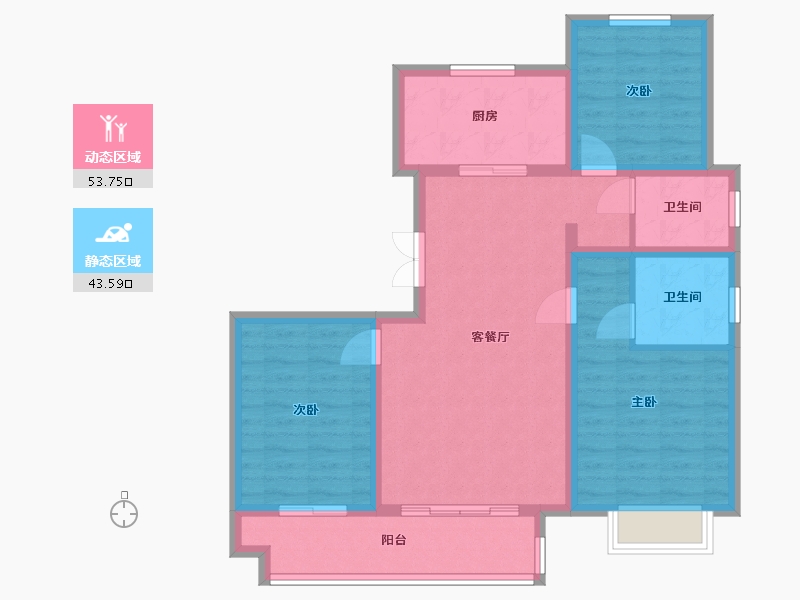 山东省-菏泽市-壹号院-98.00-户型库-动静分区