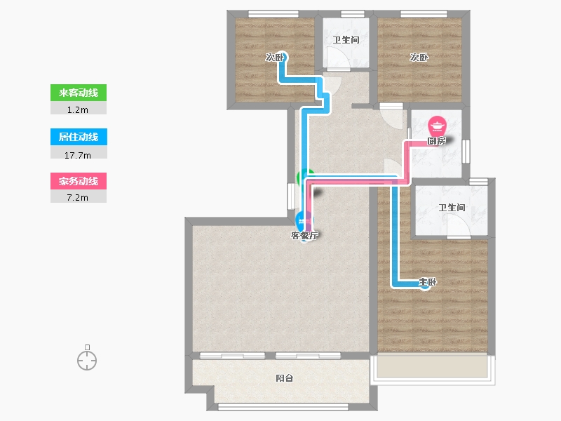 安徽省-宿州市-博润悦府-90.98-户型库-动静线