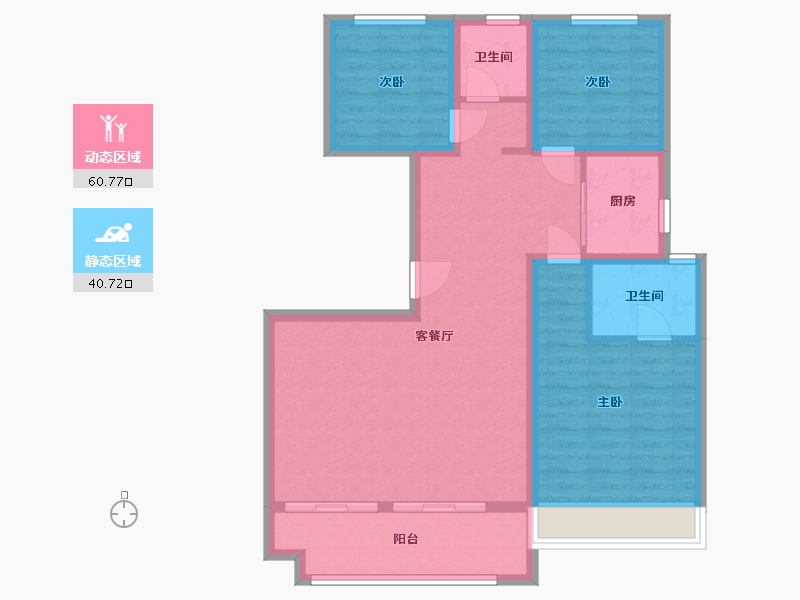 安徽省-宿州市-博润悦府-90.98-户型库-动静分区