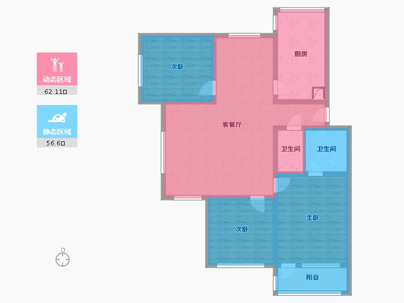 山东省-青岛市-福苑小区-118.00-户型库-动静分区