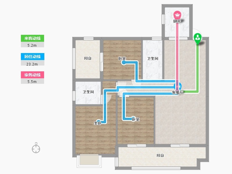 湖南省-邵阳市-阳光丽景-100.00-户型库-动静线