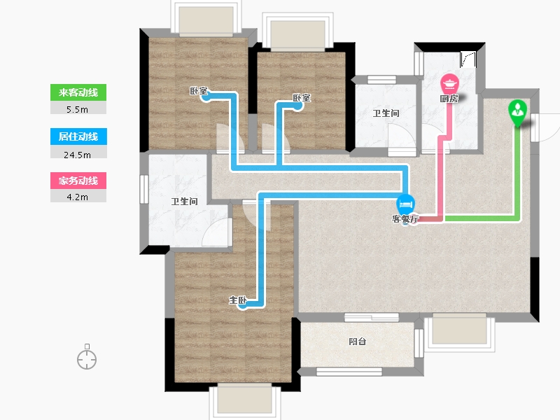 四川省-成都市-同森锦逸-89.00-户型库-动静线