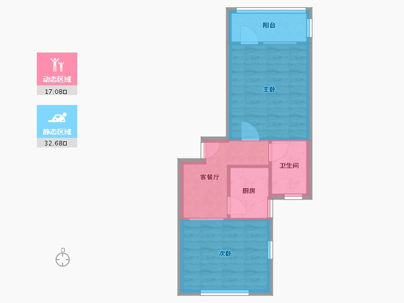 上海-上海市-美丽家园-42.60-户型库-动静分区