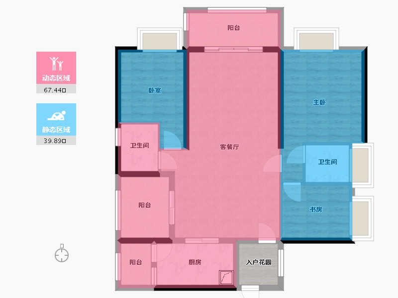 安徽省-阜阳市-御水华府-130.00-户型库-动静分区