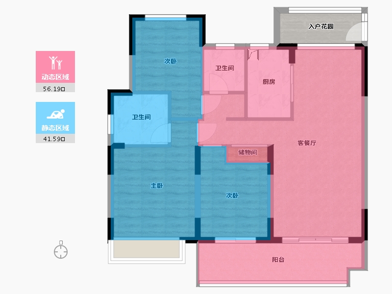 安徽省-亳州市-江山-100.00-户型库-动静分区