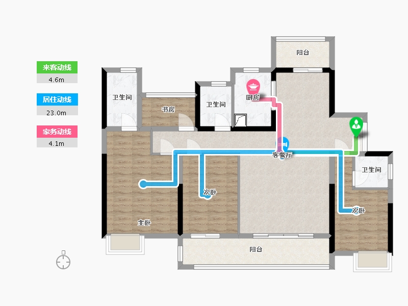 湖南省-张家界市-中建凤栖台-125.00-户型库-动静线